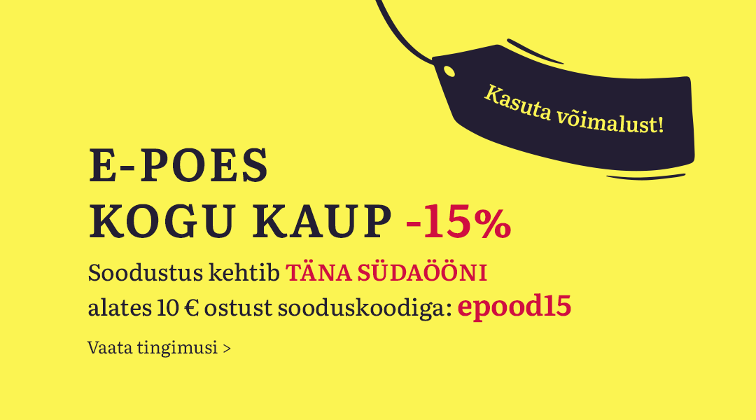 Rahva Raamatus on kogu kaup vähemalt -15% | Soodushinnaga on raamatud, mängud, kingitused, kooli- ja kontoritarbed!