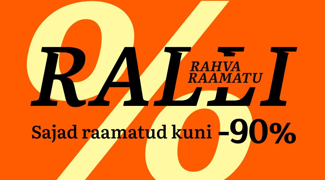 Rahva Raamatu RALLIL on sajad tooted kuni -90% | Osta soodsalt raamatuid!