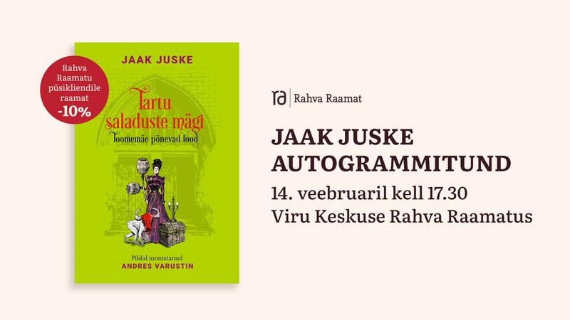 Jaak Juske autogrammitund Viru Keskuse Rahva Raamatus