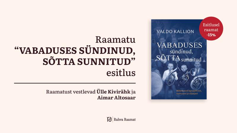 Raamatu "Vabaduses sündinud, sõtta sunnitud" esitlus