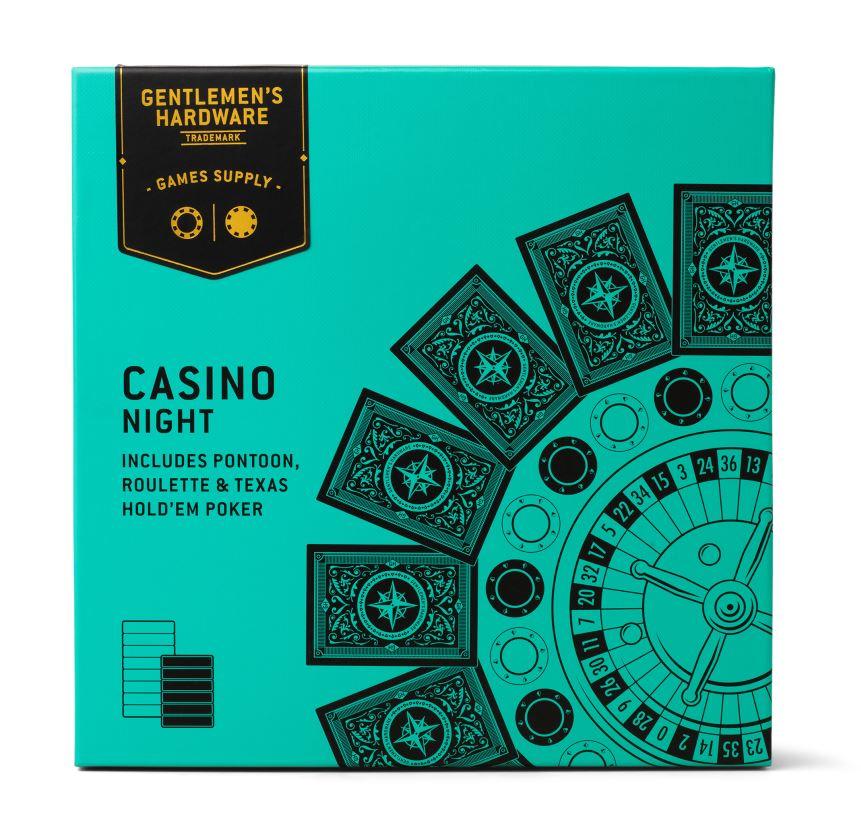 Gentlemen's Hardware lauamängud Casino Night, 3-in-1