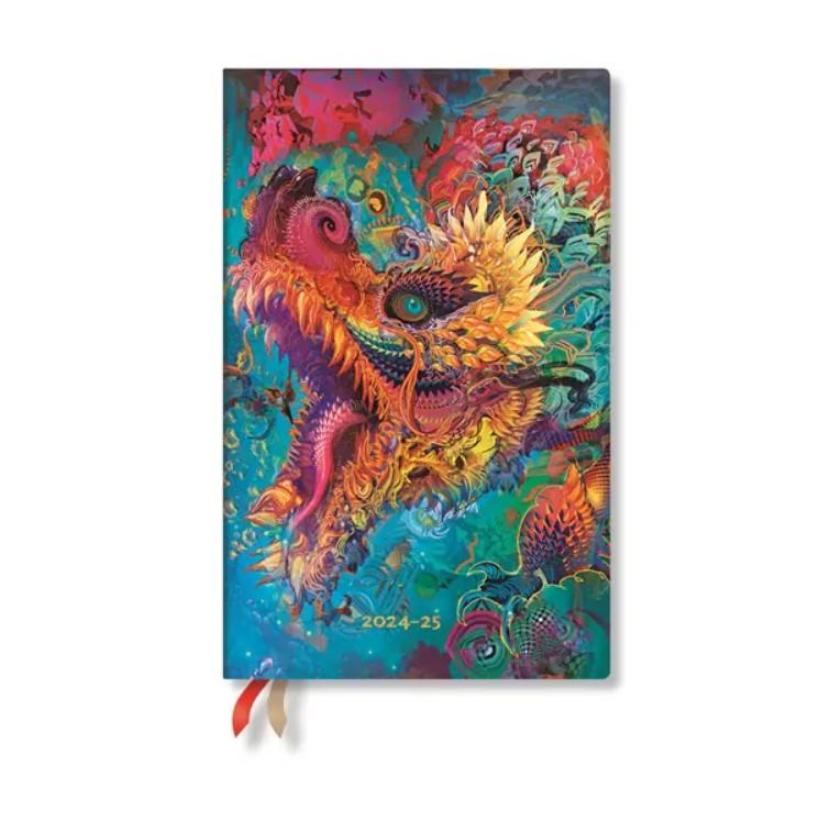 Paperblanks 2024-25 18M Maxi Vertical Humming Dragon