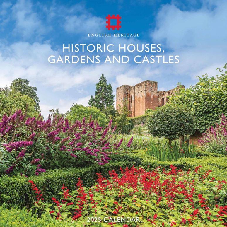 2025 seinakalender English Heritage, Historic Houses, Gardens and Castles, 30x30cm