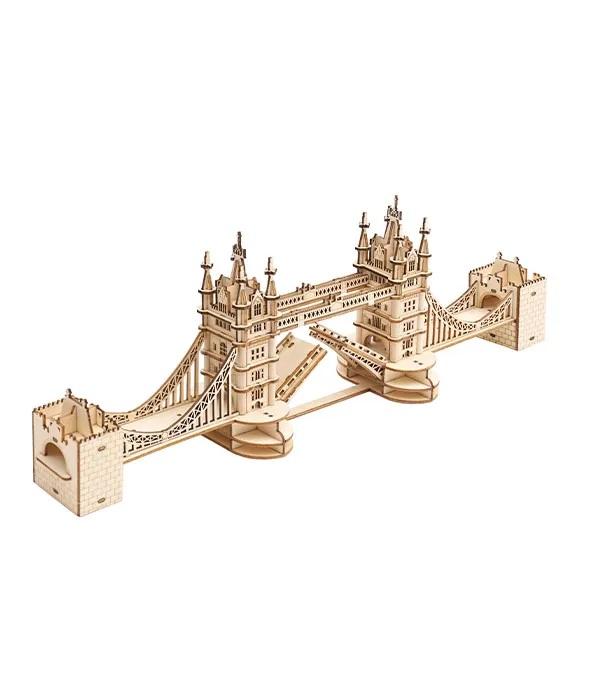3D Puidust pusle Tower Bridge