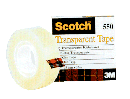 Kleeplint Scotch 550 19mmx33m läbipaistev selge