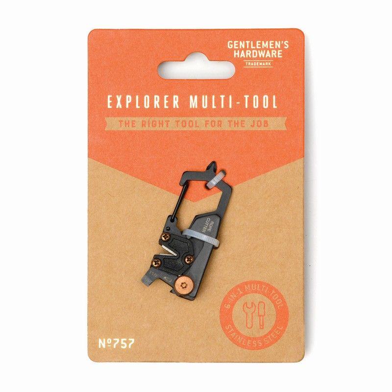 Gentlemen's Hardware matka multitööriist Mini Explorer 6-in-1 Multi-Tool