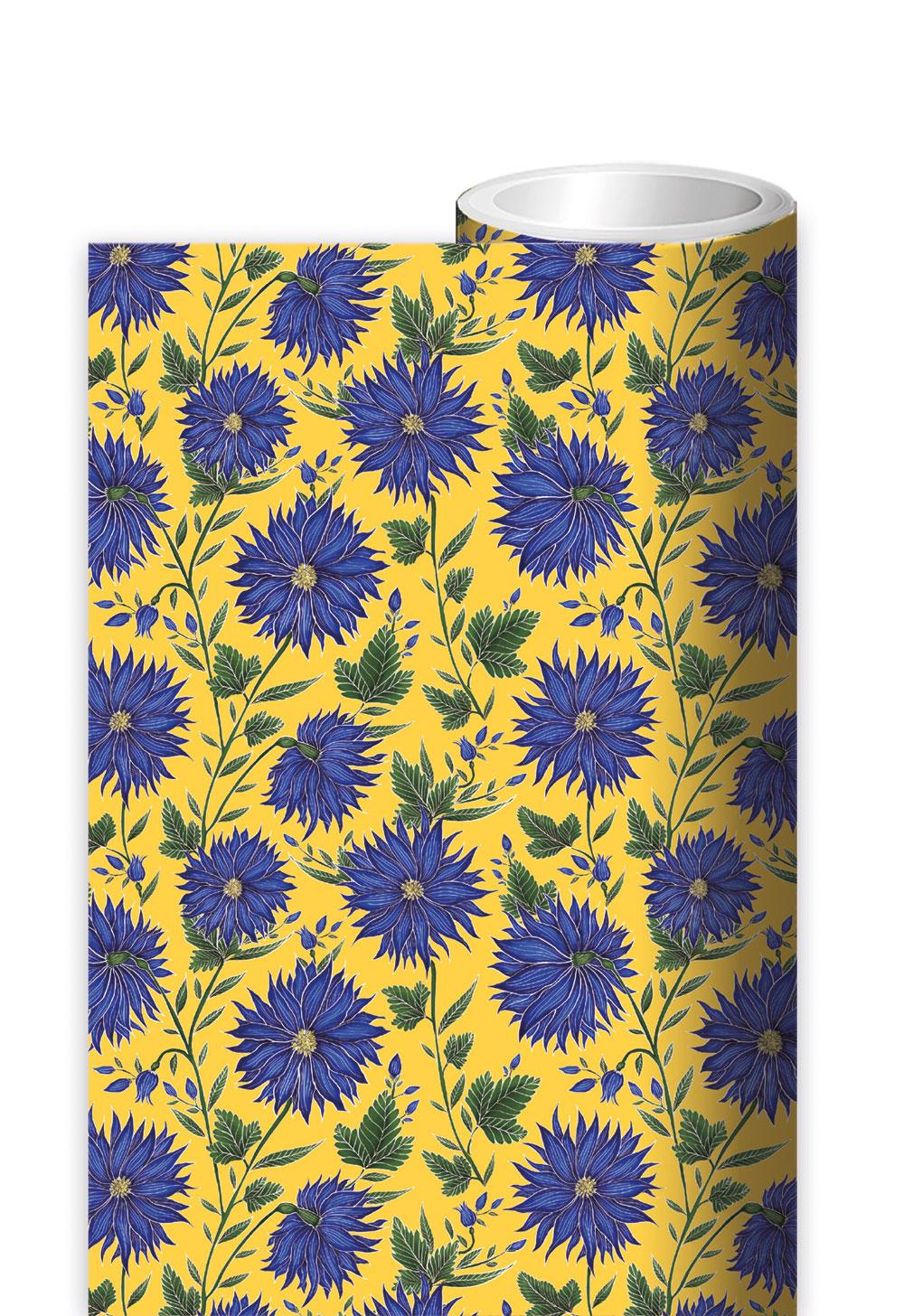 Pakkepaber Bluse Flowers rullis, 70x300cm