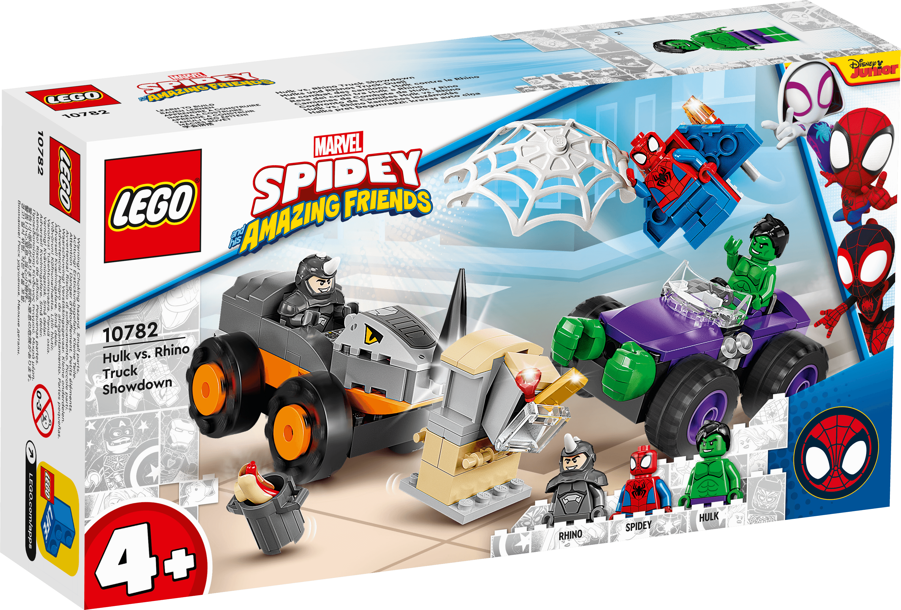 LEGO Spidey Hulki ja Rhino veokite vastasseis