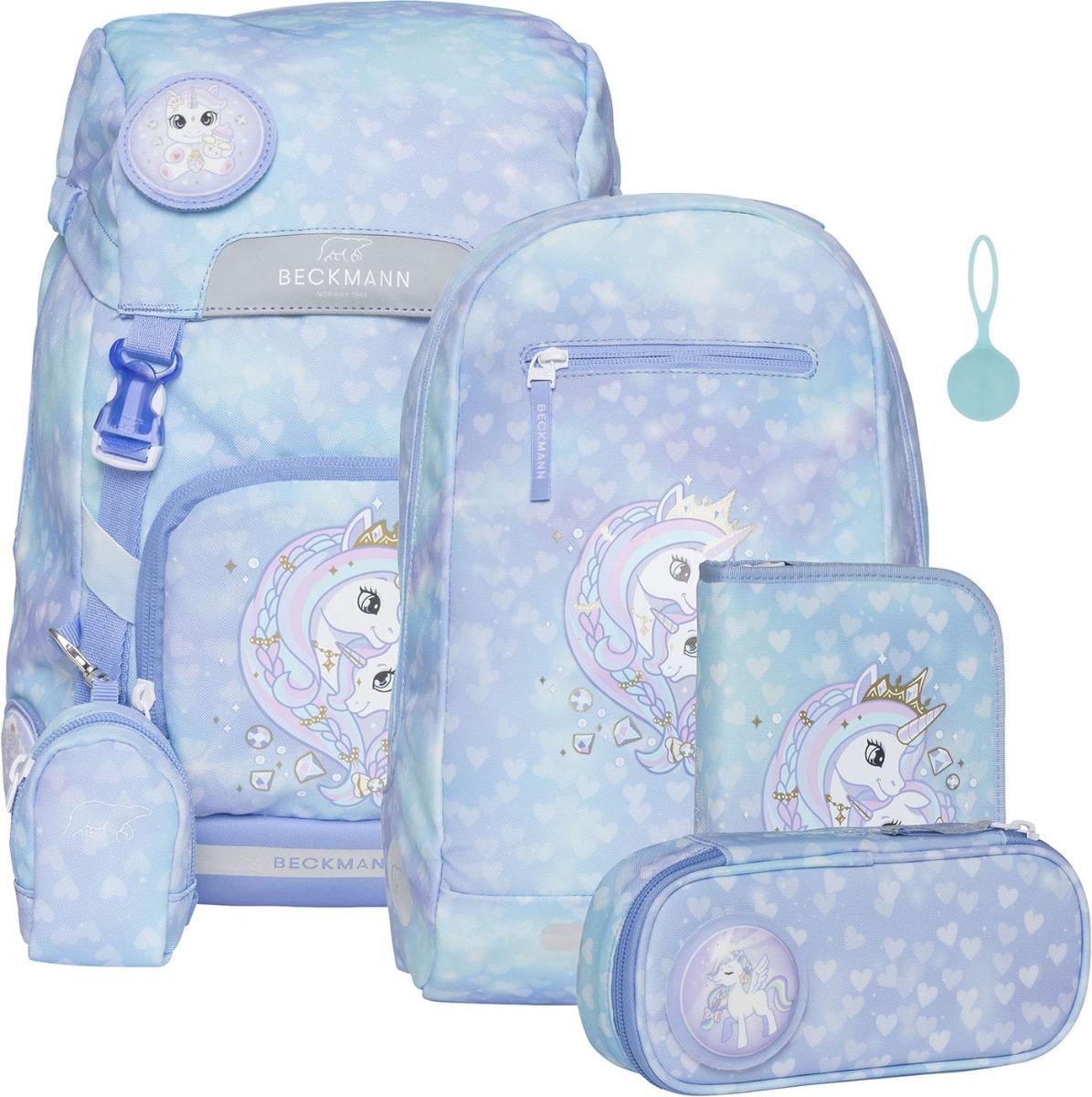 Ranits Beckmann Classic komplekt Unicorn Princess Ice Blue kasvule 116-140cm, maht 22l