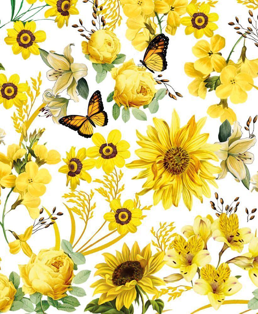 Õnnitluskaart Yellow Butterflies