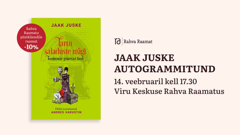 Jaak Juske autogrammitund Viru Keskuse Rahva Raamatus