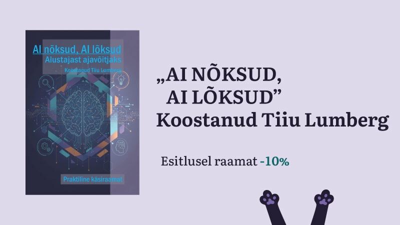 Tiiu Lumbergi koostatud raamatu "AI nõksud, AI lõksud" esitlus