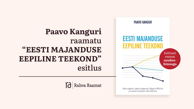 Raamatu „Eesti majanduse eepiline teekond“ esitlus Vanalinna Rahva Raamatus