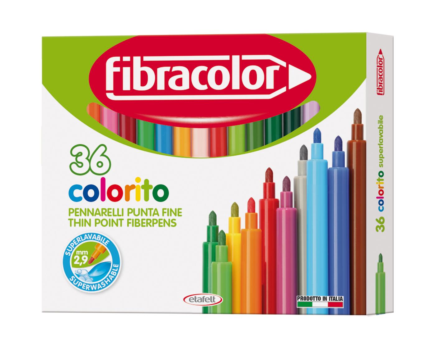 Viltpliiats Fibracolor Colorito 36 värvi