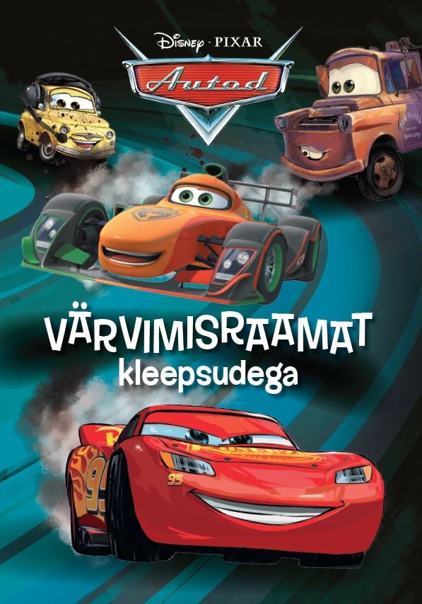 Autod. Värvimisraamat kleepsudega