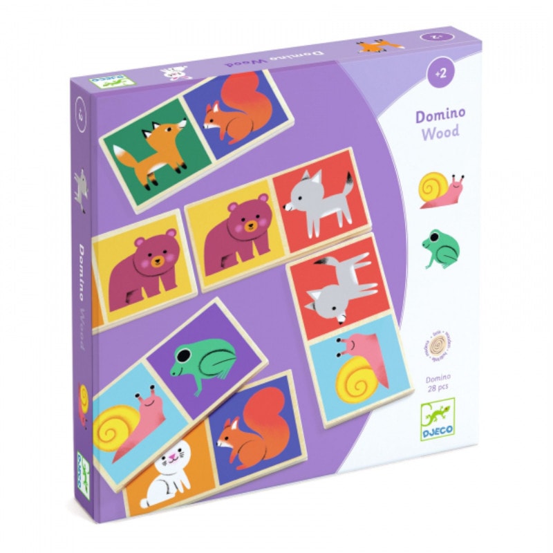 Puidust doomino Metsaloomad