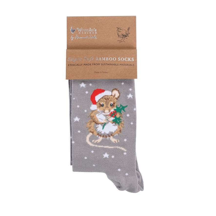 Wrendale sokid Christmouse, One size