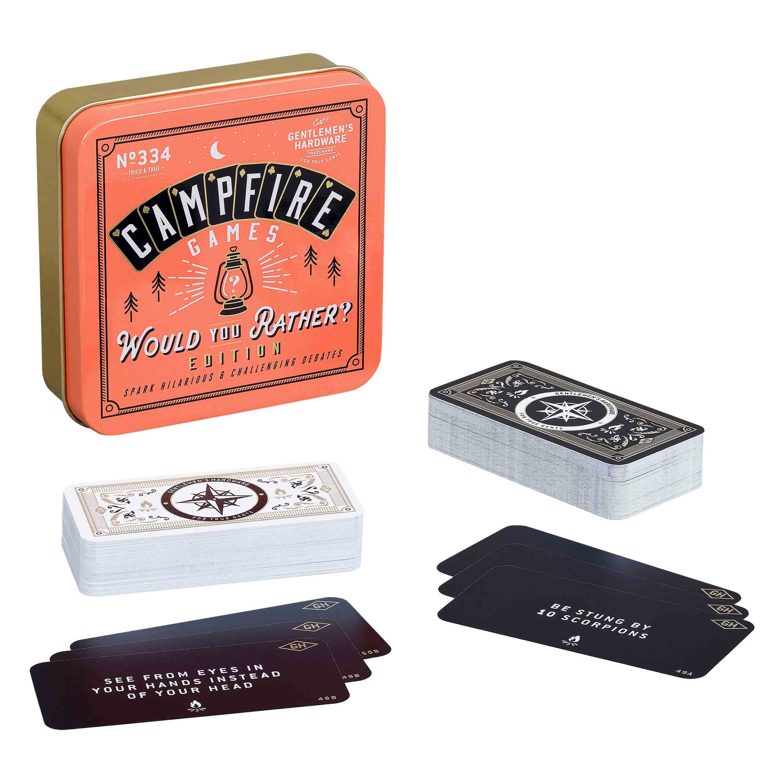 GENTLEMEN'S HARDWARE CAMPFIRE WOULD YOU RATHER GAME