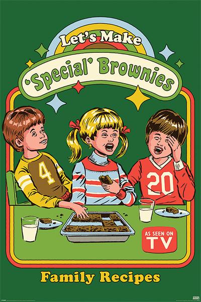 POSTER STEVEN RHODES (LET'S MAKE SPECIAL BROWNIES), MAXI