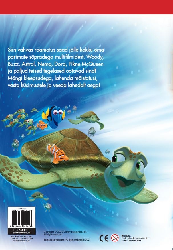 DISNEY PIXAR. KÕIGE PAREMAD SÕBRAD. VÄRVIMIS-JA NUPUTAMISRAAMAT