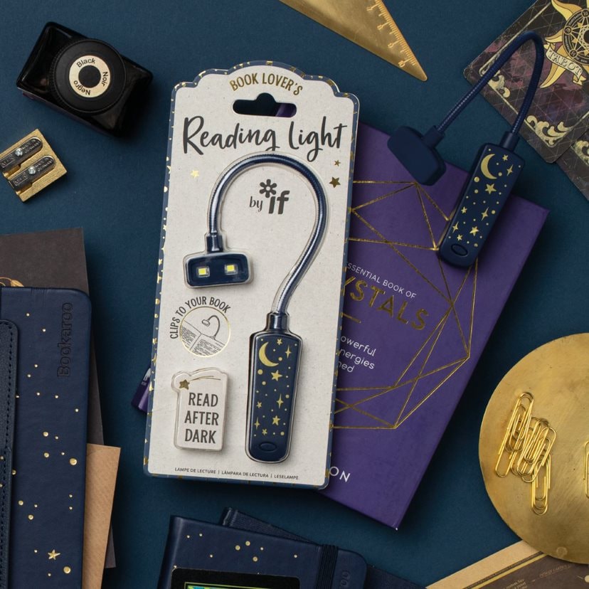 Lugemislamp Book Lover's Reading Light: Moon & Stars