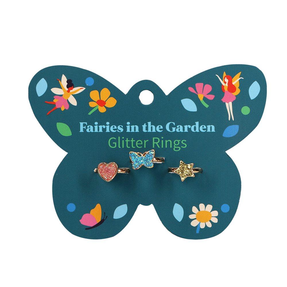 Laste sõrmuste komplekt Fairies in the Garden, 3tk