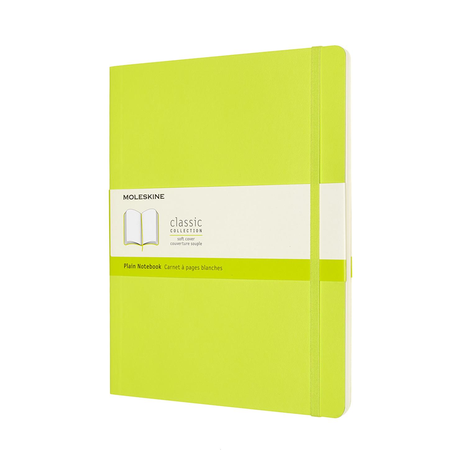Moleskine Notebook Xlarge Plain Lemon Green Soft COVER