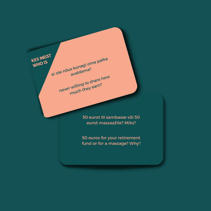 Vestluskaardid Räägiks rahast?