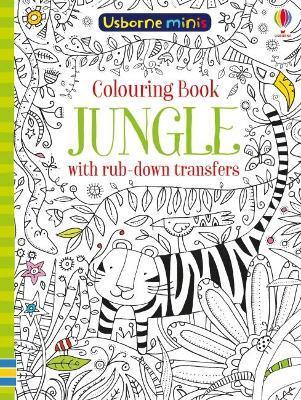 COLOURING BOOK JUNGLE WITH RUB DOWNS