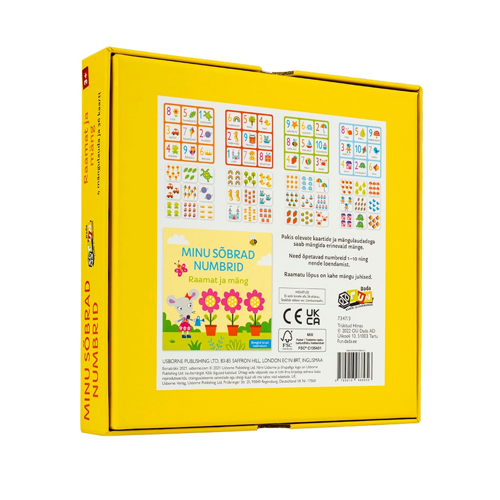 Minu sõbrad numbrid - raamat ja mäng