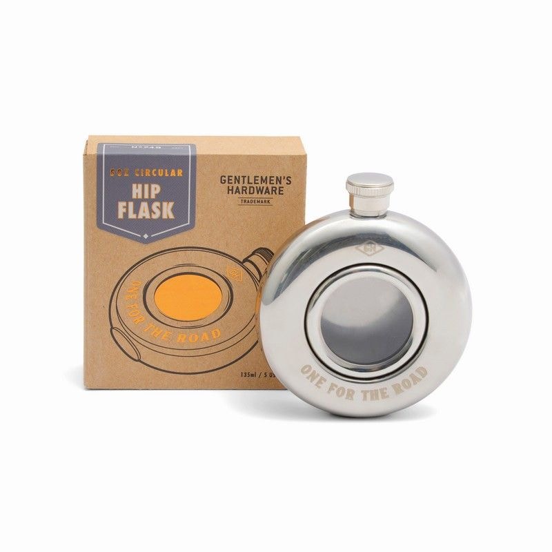 Gentlemen's Hardware lapikpudel One For The Road Hip Flask, 135ml