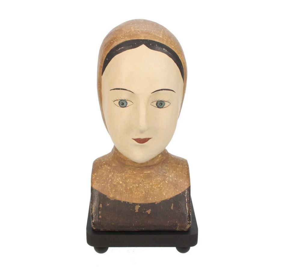 Dekoratiivkuju Womans Head, brown-natural, 42cm