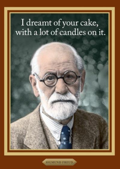 Õnnitluskaart Sigmund Freud