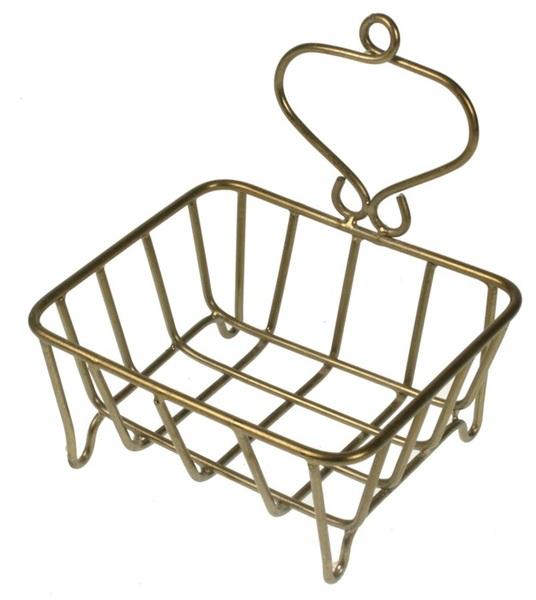 SEEBIALUS BASKET WITH HEART, GOLD