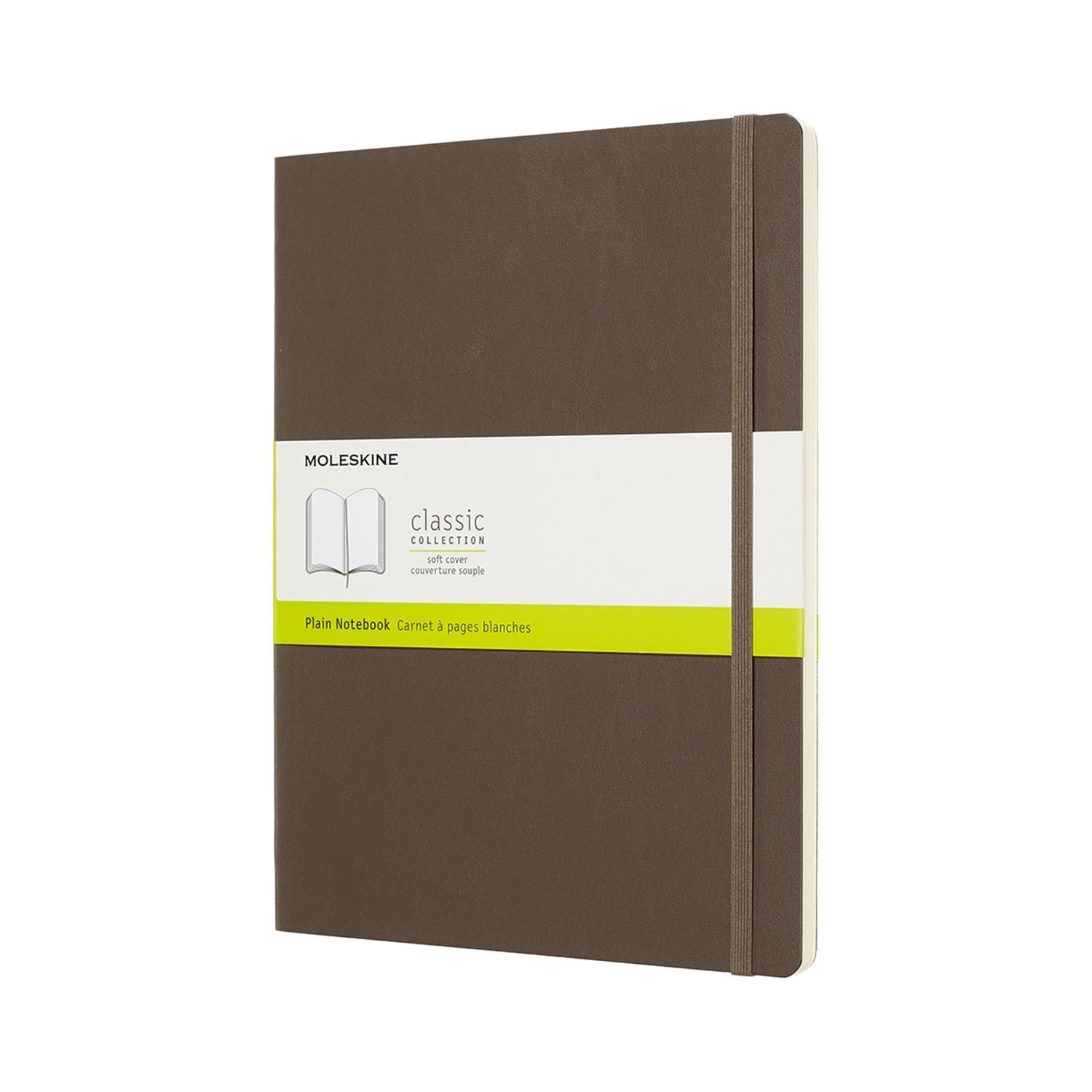 Moleskine Notebook Xlarge Plain Earth Brown Soft COVER