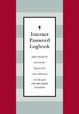 INTERNET PASSWORD LOGBOOK (RED LEATHERETTE)