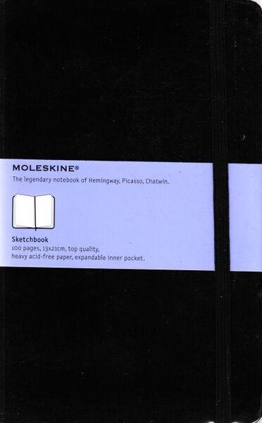 MOLESKINE LARGE ART PLUS SKETCHBOOK BLACK HARD COVER