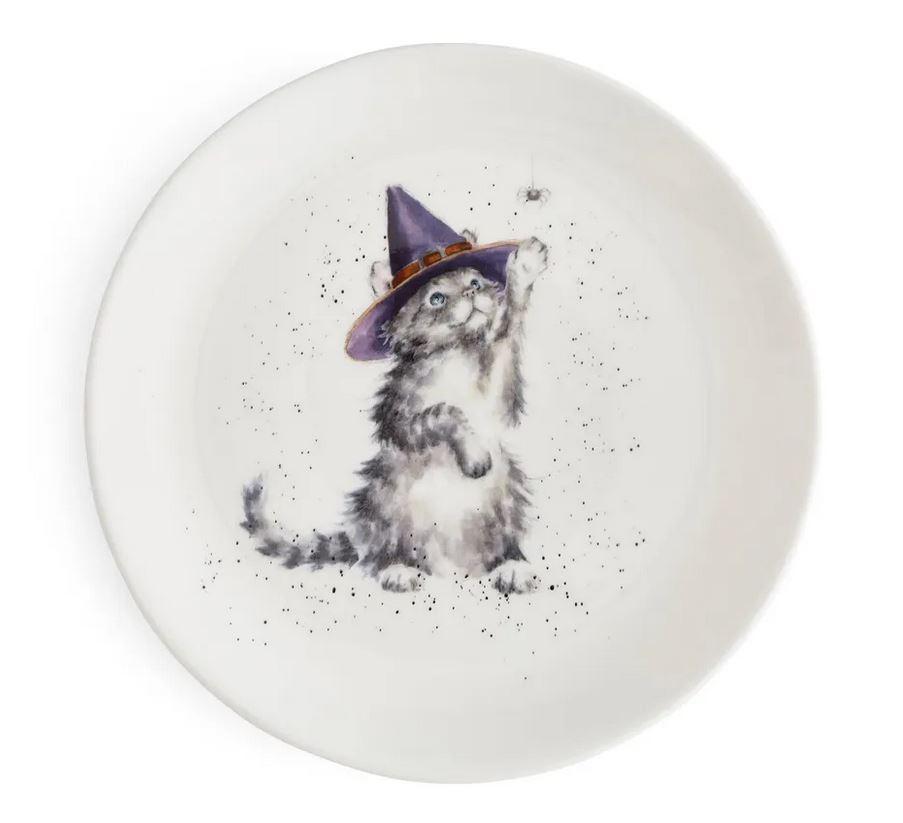 Wrendale taldrik Witches Cat, 21cm