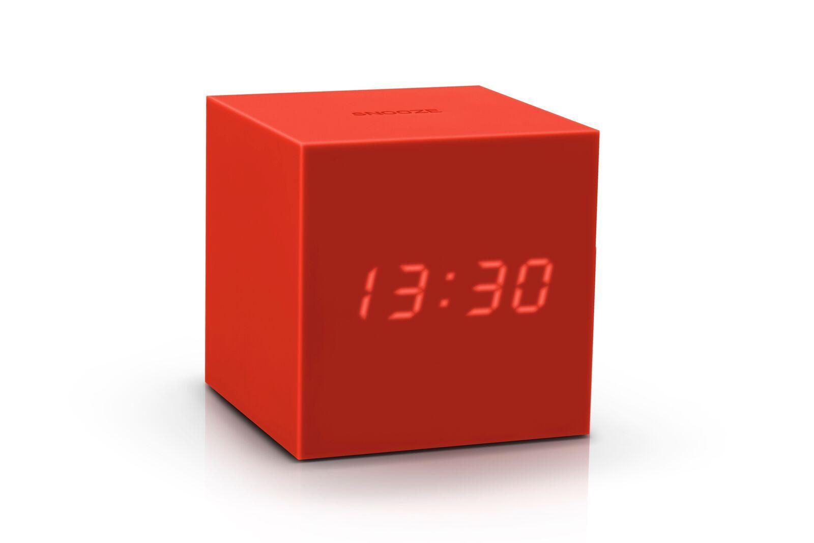 Äratuskell Gravity Cube Red Click Clock