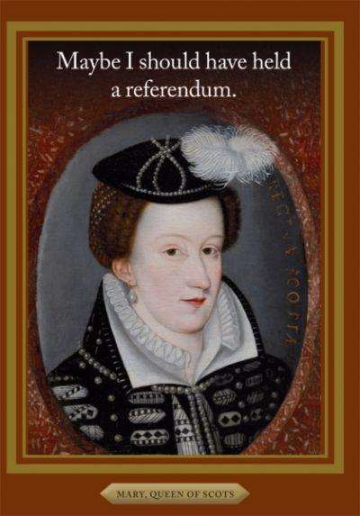 Õnnitluskaart Mary Queen of Scots