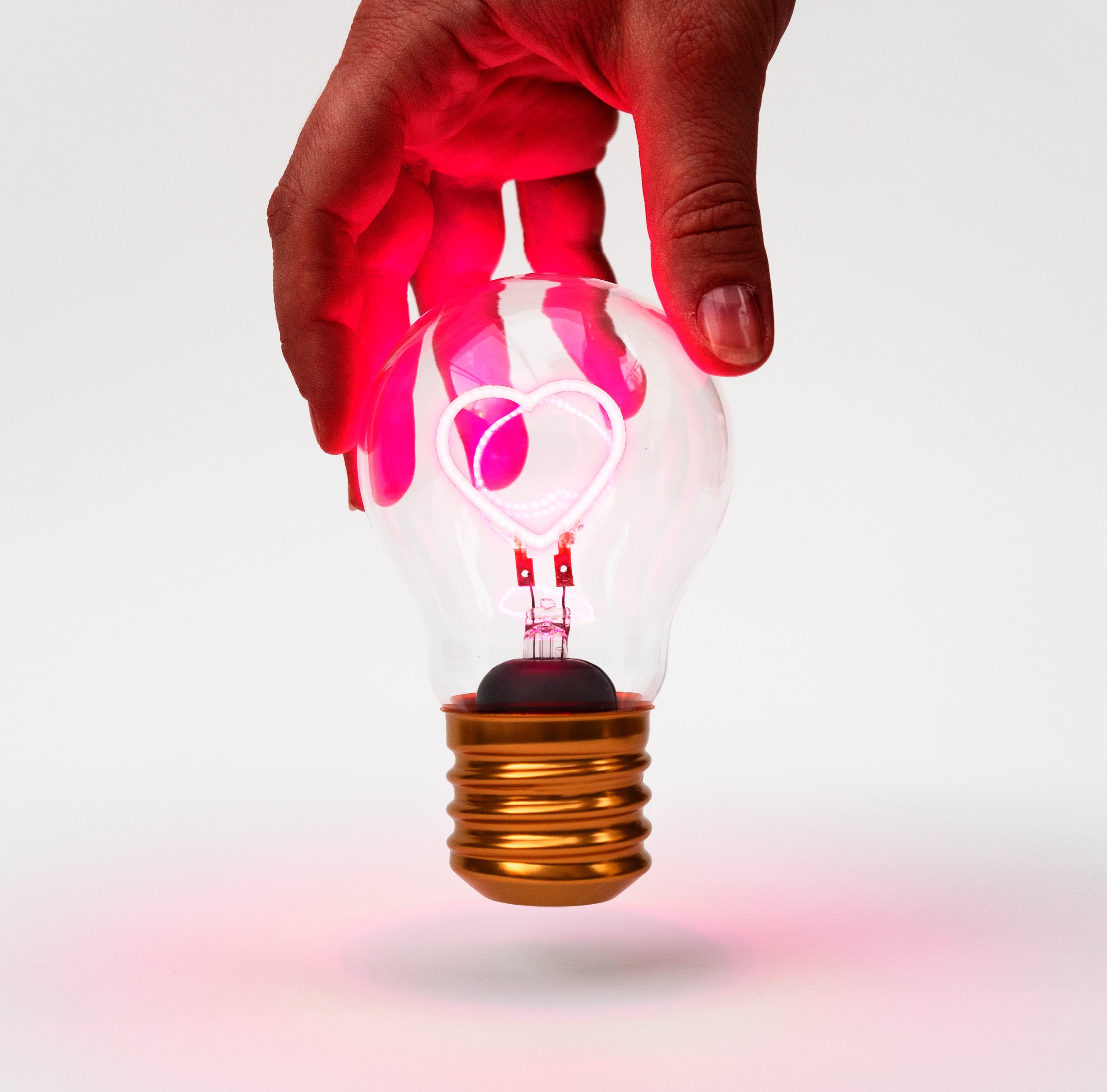 Öölamp Cordless Heart Bulb