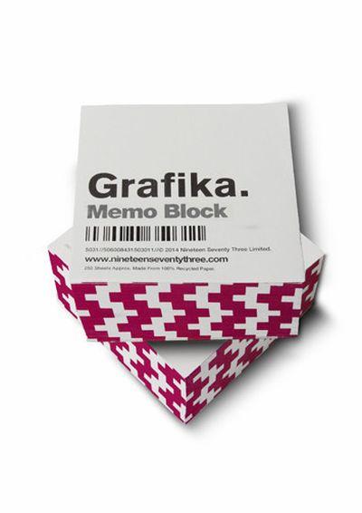 MÄRKMEPLOKK GRAFIKA PINK/WHITE BRICK
