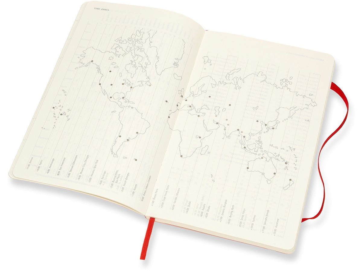 Moleskine 2020-21 18M Weekly Notebook Large ScarleT RED SOFT COVER