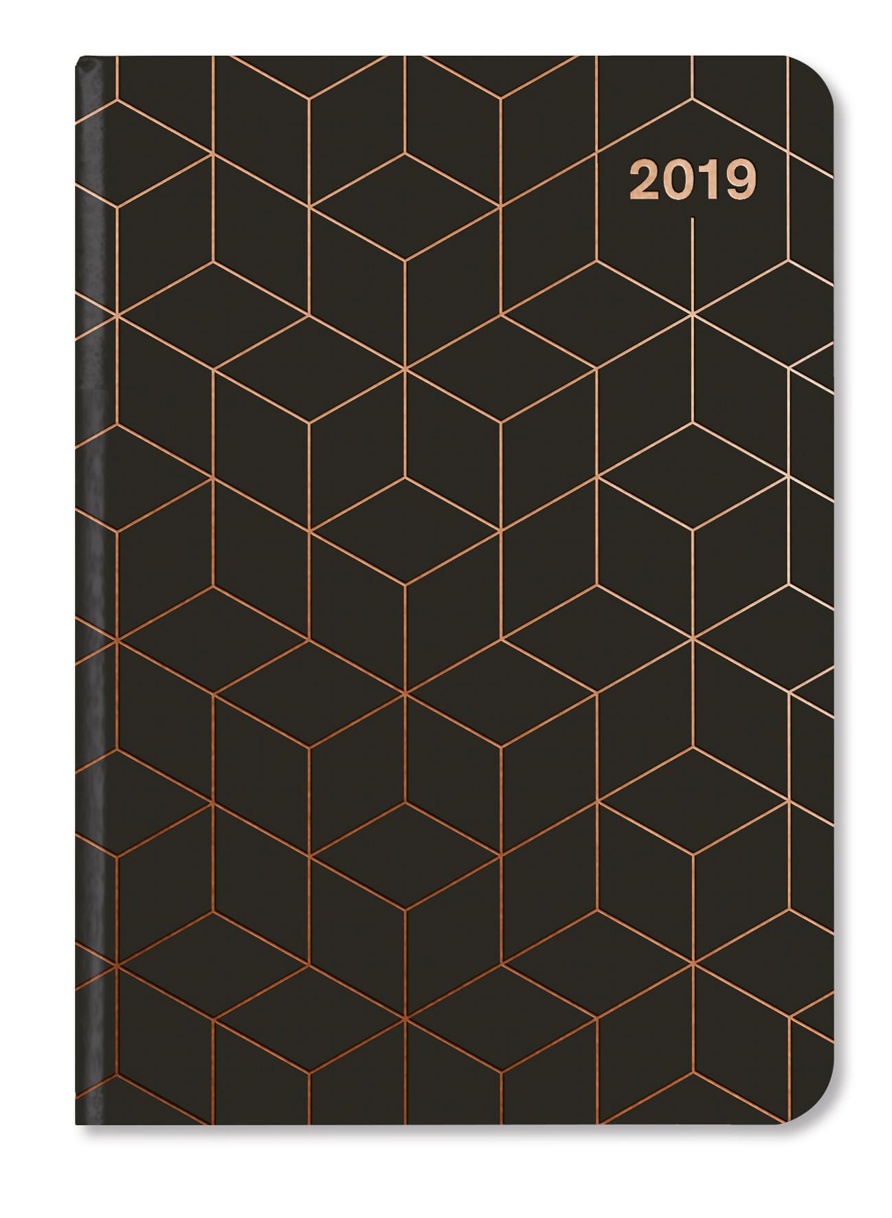 2019 Kalendermärkmik Midi Flexi: Black/CopperPPER