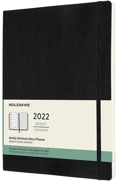 MOLESKINE 12M (2022) WEEKLY NOTEBOOK XLARGE, BLACK