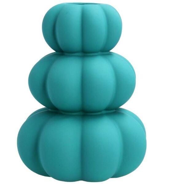 VAAS STACKED, TURQUOISE, 18.6CM
