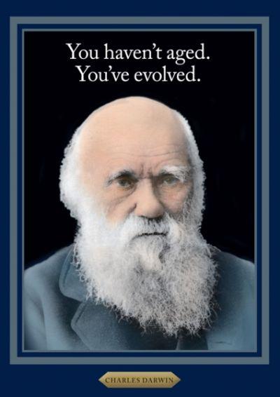 Õnnitluskaart Charles Darwin