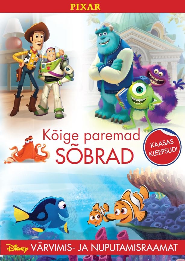 DISNEY PIXAR. KÕIGE PAREMAD SÕBRAD. VÄRVIMIS-JA NUPUTAMISRAAMAT