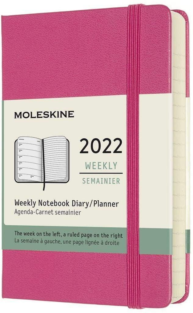 Moleskine 12M (2022) Weekly Notebook Pocket, BougaINVILLEA PINK