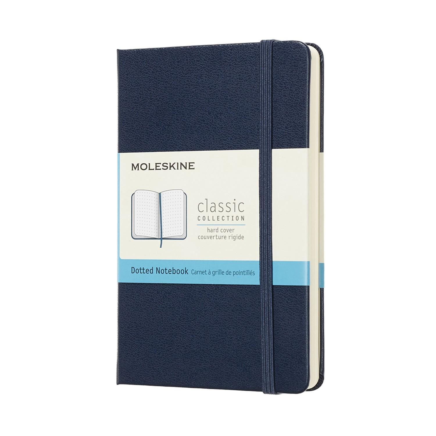 Moleskine Notebook Large Dotted Sapphire Blue Hard COVER